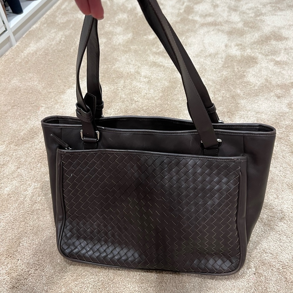 Espresso brown vintage Levenger shoulder bag